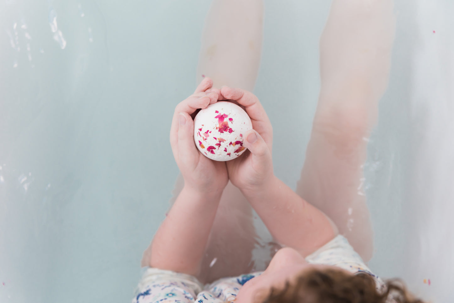 LWK Bath bomb surprise necklace, rose petal, rose scent