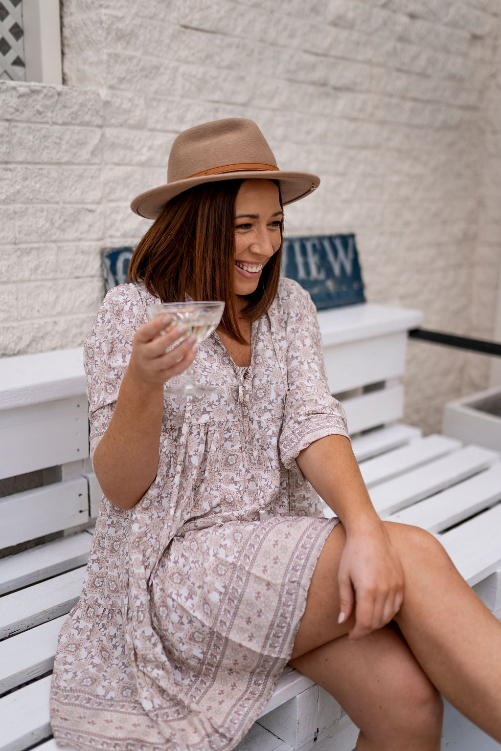 Boho Mini Swing Dress - Hollie
