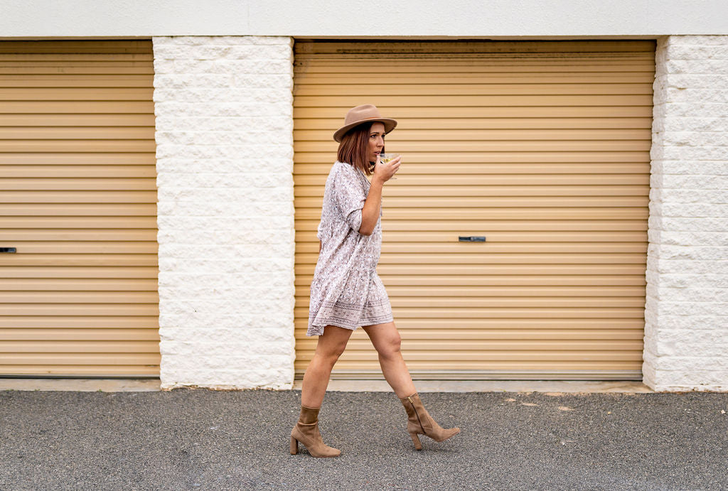 Boho Mini Swing Dress - Hollie