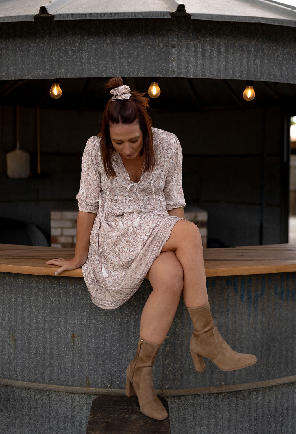 Boho Mini Swing Dress - Hollie