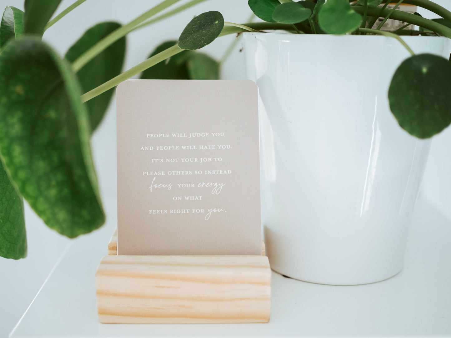 minimalist adult affirmation cards; love and positivity; daily affirmation cards, Australian boho shop