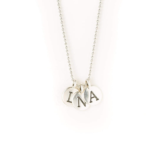 crystal-jewellery-for-gifts INTITAL NECKLACE | SILVER