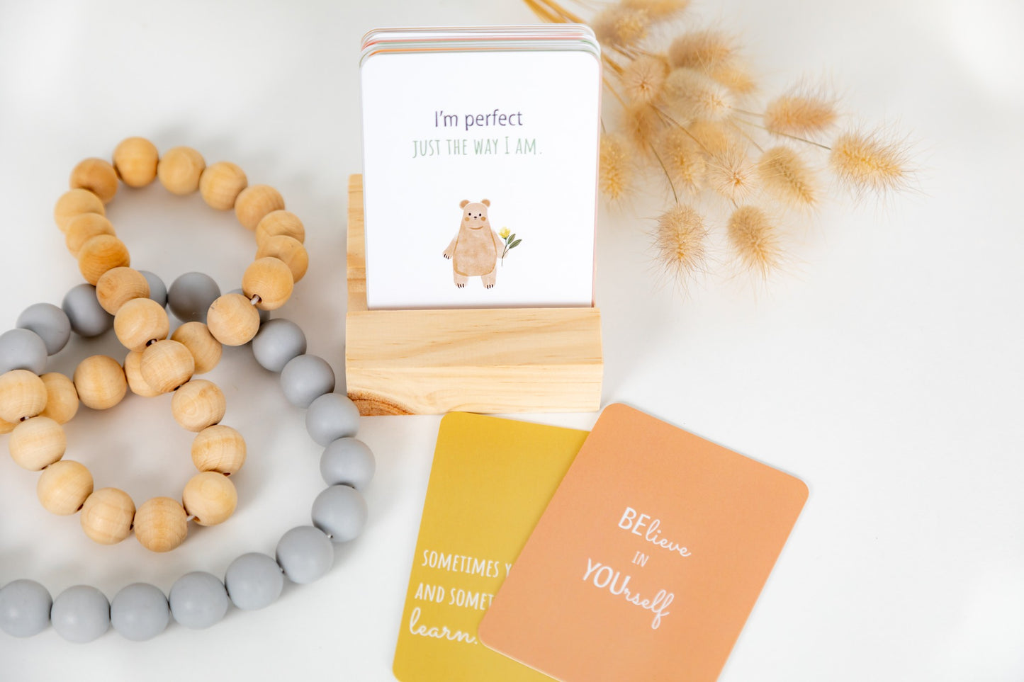 minimalist kids affirmation cards; love and positivity; daily affirmation cards, Australian boho shop