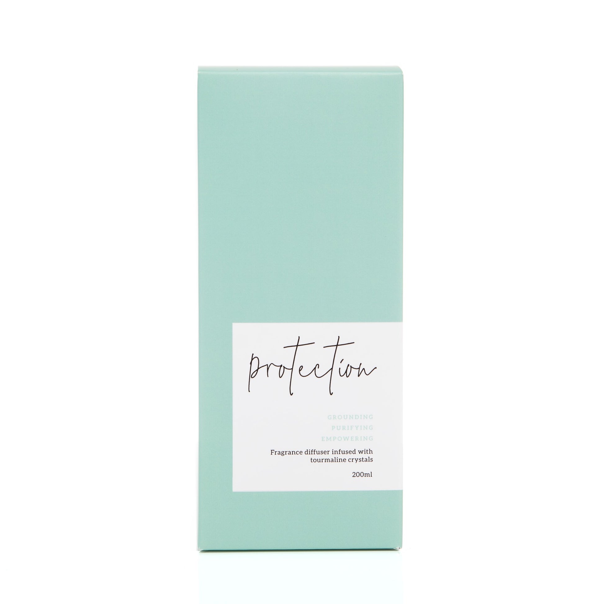 protection reed diffuser in pastel green box