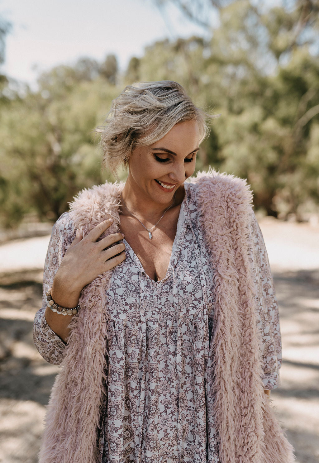 Model wearing Hollie Boho White Mini Swing Dress, LWK boho dress, summer look, spring look, australian boho shop