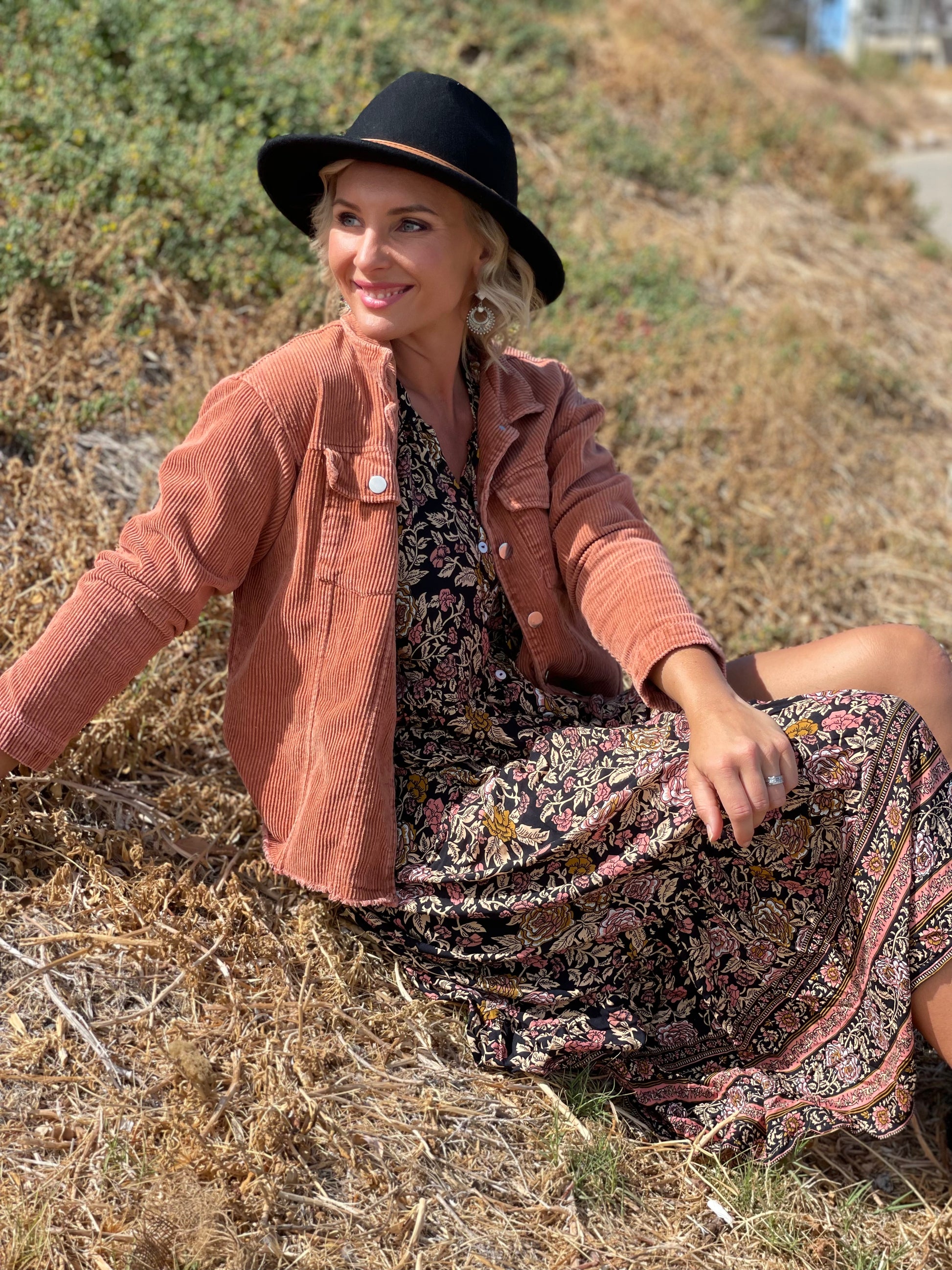 Kezia Black Floral Boho Dress, Laced with Kindness, Boho dress, Australian boho shop