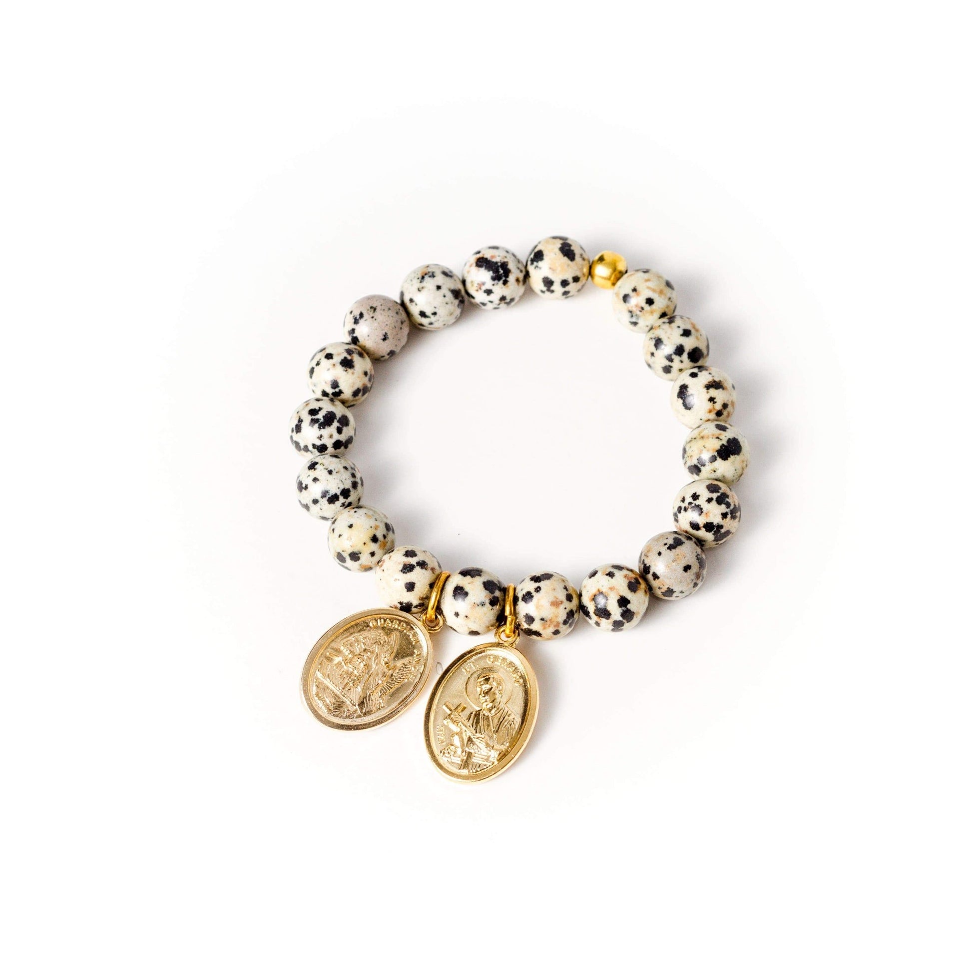crystal-jewellery-for-gifts BRACELET GOLD | DALMATIAN JASPER