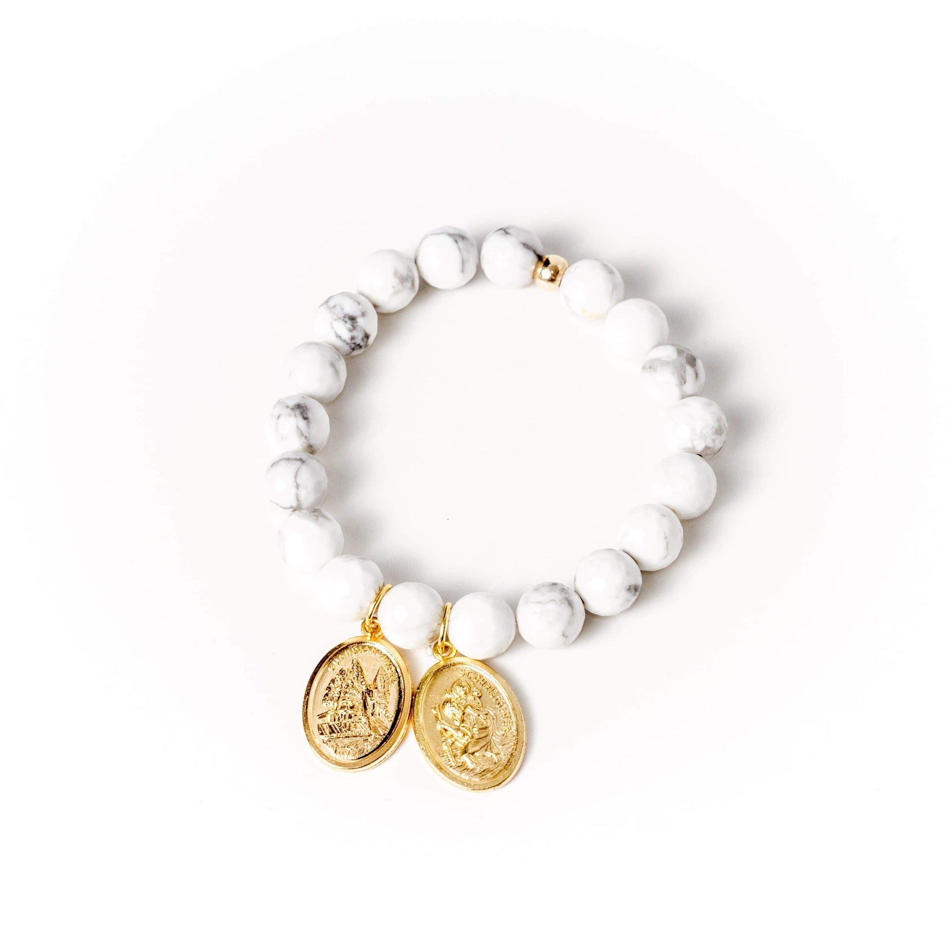 crystal-jewellery-for-gifts BRACELET GOLD | WHITE HOWLITE