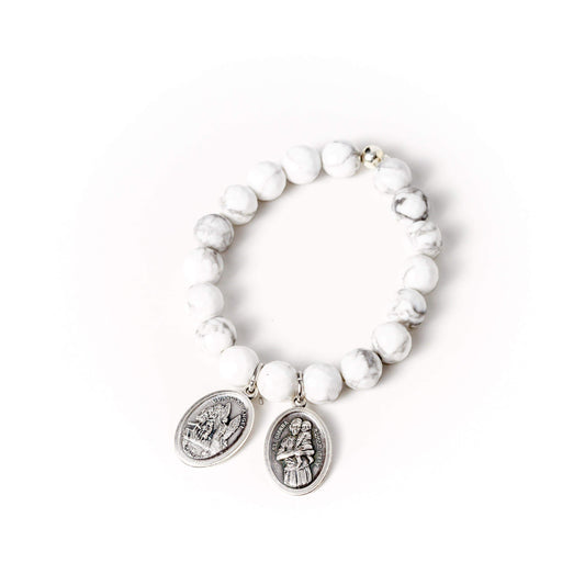 crystal-jewellery-for-gifts BRACELET | WHITE HOWLITE