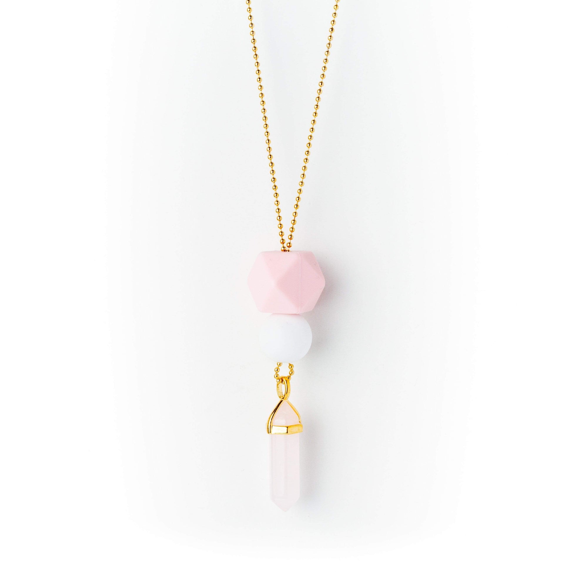 crystal-jewellery-for-gifts CHARITY | BREAST CANCER NECKLACE GOLD & SILVER