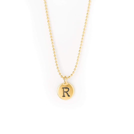 crystal-jewellery-for-gifts INTITAL NECKLACE | GOLD