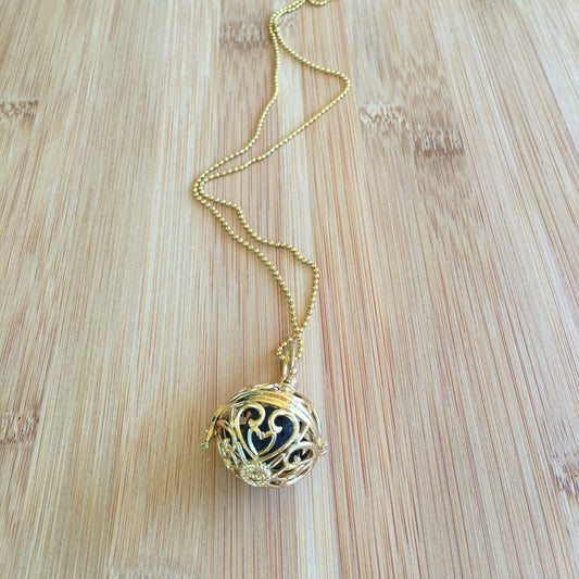 crystal-jewellery-for-gifts LAVA DIFFUSER NECKLACE | GOLD