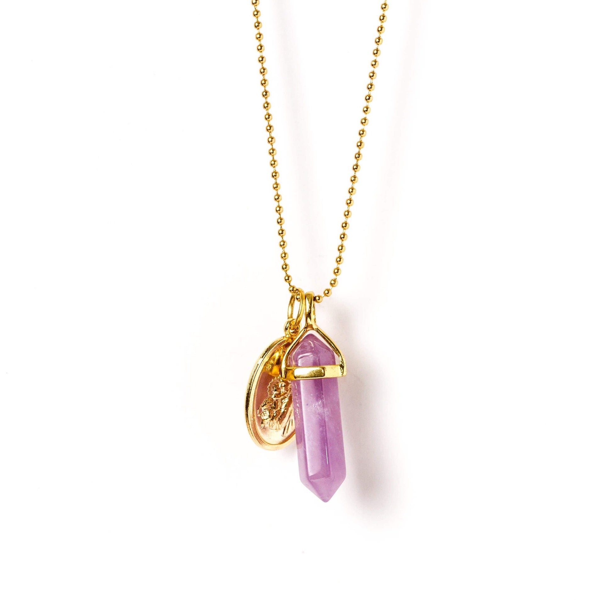 crystal-jewellery-for-gifts PENDANT NECKLACE GOLD | AMETHYST