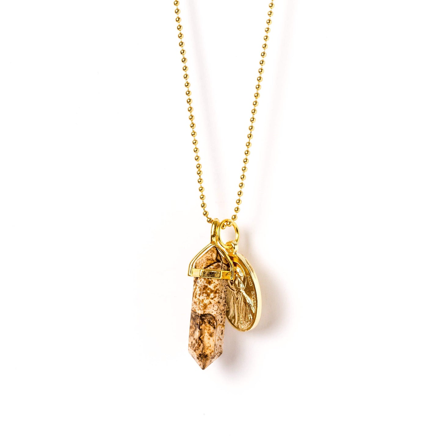 crystal-jewellery-for-gifts PENDANT NECKLACE GOLD | JASPER