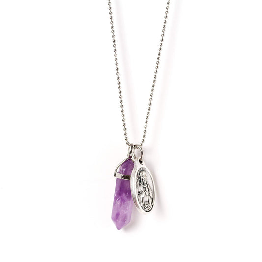 crystal-jewellery-for-gifts PENDANT NECKLACE SILVER | AMETHYST