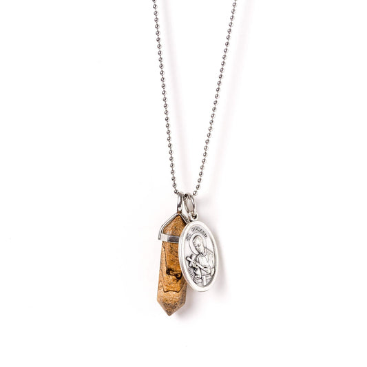 crystal-jewellery-for-gifts PENDANT NECKLACE SILVER | JASPER