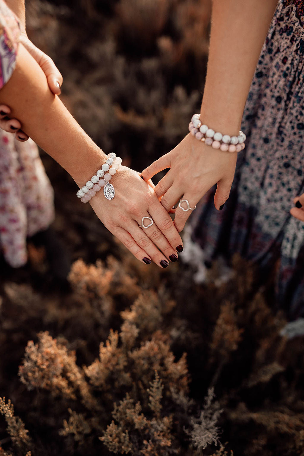 crystal-jewellery-for-gifts BRACELET | ROSE QUARTZ , White Howlite bracelet